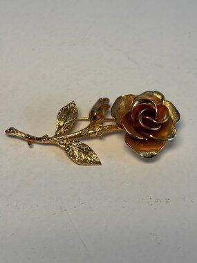 Vintage Rose Brooch Pin